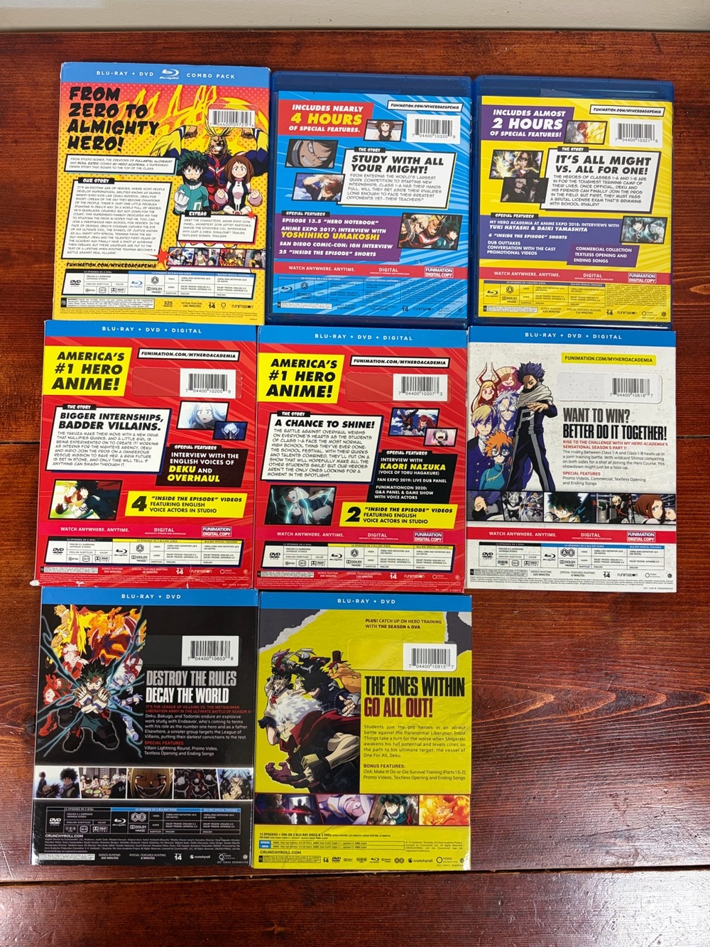 My Hero Academia: Seasons 1 - 6 Part 1 + 4 movies Blu Ray collection - Picture 3 of 5
